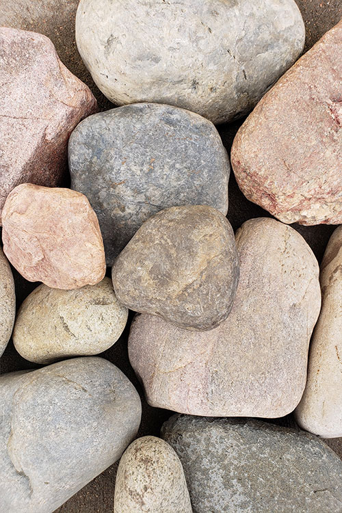 2 - 4-Inch River Rock Green Mountain Garden Landscape Materials